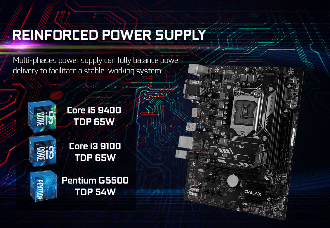 GALAX B365M PLUS+ Intel Motherboard - Motherboard