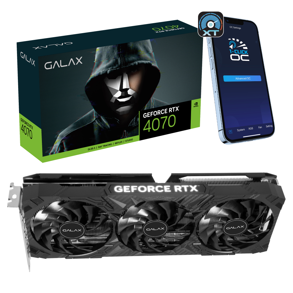 GALAX GeForce RTX™ 4070 1Click OC 3X