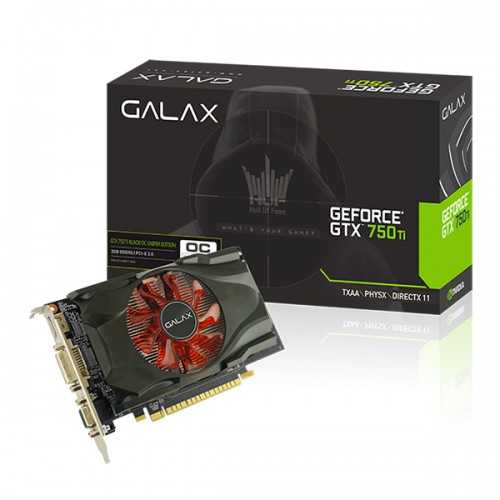 Galax Geforce Gtx 750 Ti Black Oc Sniper 2gb Exoc Snpr Series Graphics Card