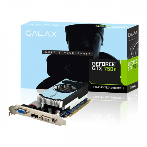 GTX 750 Ti 2GB Galax Single fan | Napajanje preko matične plošče | Grafična kartica komponentko