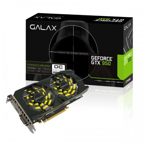 GALAX GEFORCE GTX 950 Black OC Sniper - Graphics Card