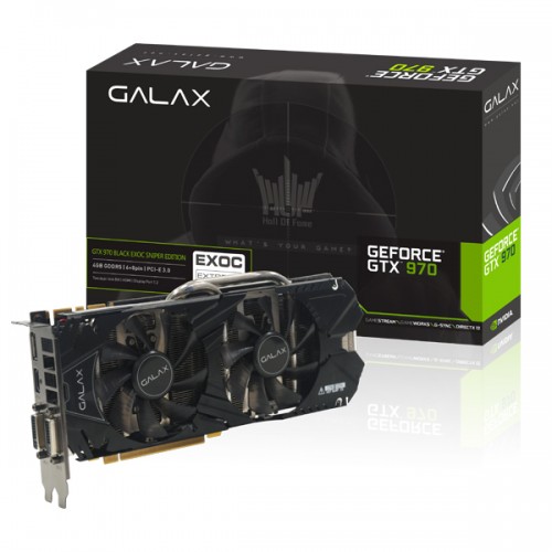 GALAX GEFORCE GTX 970 Black EXOC SNIPER - EXOC-SNPR Series - Graphics Card