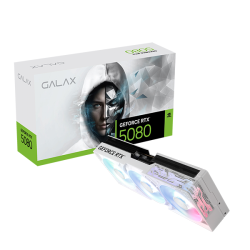 華麗 5080 RTX™ GeForce GALAX 1-Click White OC グラフィックボード・グラボ・ビデオカード