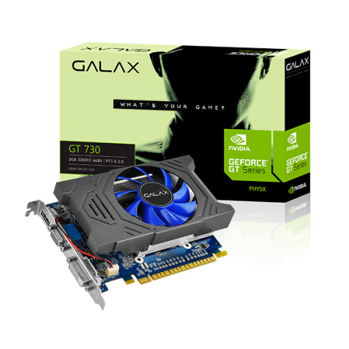 gold In the mercy of ghost GALAX GEFORCE GT 730 2GB GDDR5 - 700 Series - Graphics Card