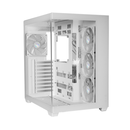HOF ALLSYNQ PC CASE WHITE (4 Fans) - HOF PC Case - Case - Cooling / Cases
