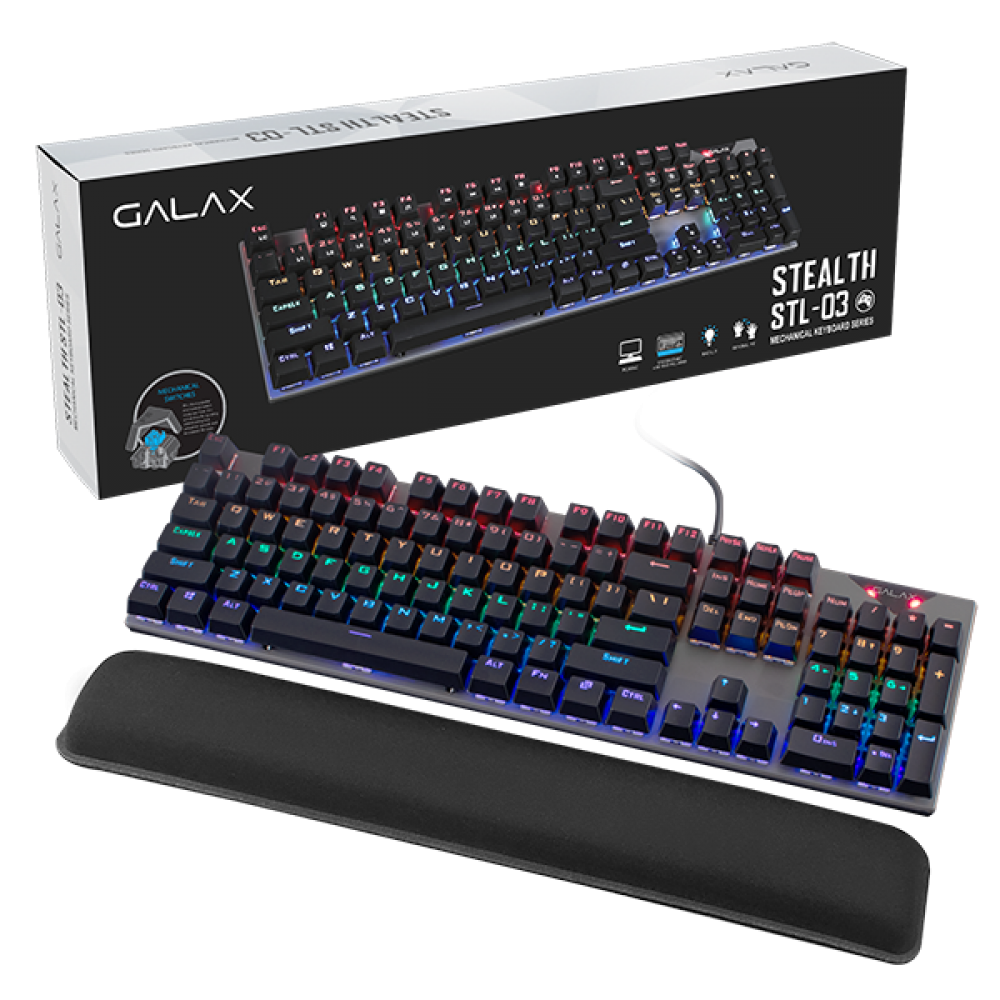 GALAX Gaming Keyboard (STL03) STEALTH Gaming Keyboards Series Gaming Accessories