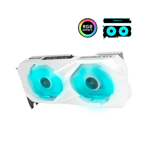 GALAX GeForce RTX™ 3060 Ti EX White LHR (1-Click OC Feature)