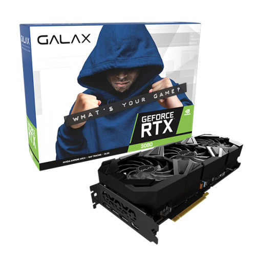 GALAX GeForce RTX™ 3080 12GB EX Gamer LHR (1-Click OC Feature) 