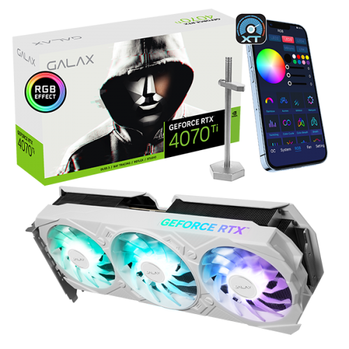 GALAX GeForce RTX™ 4070 Ti EX Gamer White 1-Click OC V2