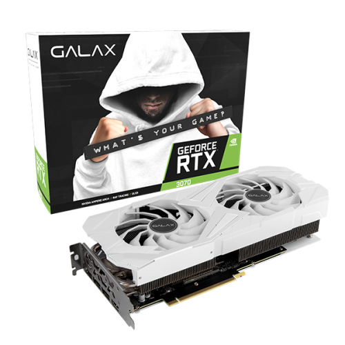 GALAX GeForce RTX™ 3070 EX White LHR (1-Click OC Feature)