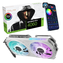 GALAX GeForce RTX™ 4060 EX White 1-Click OC V2