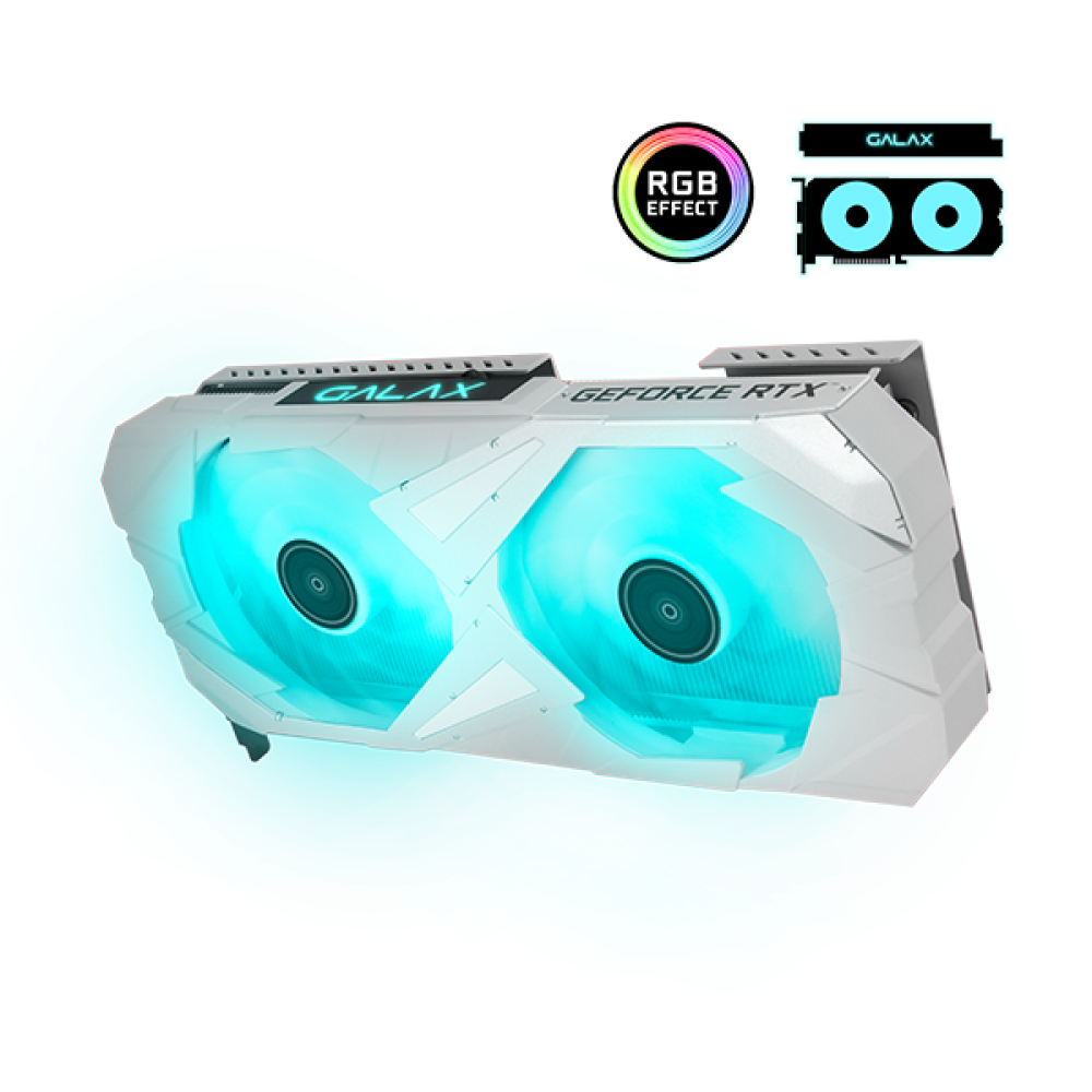 GALAX GeForce RTX™ 3060 Ti GDDR6X EX White 1-Click OC Plus - Graphics Card
