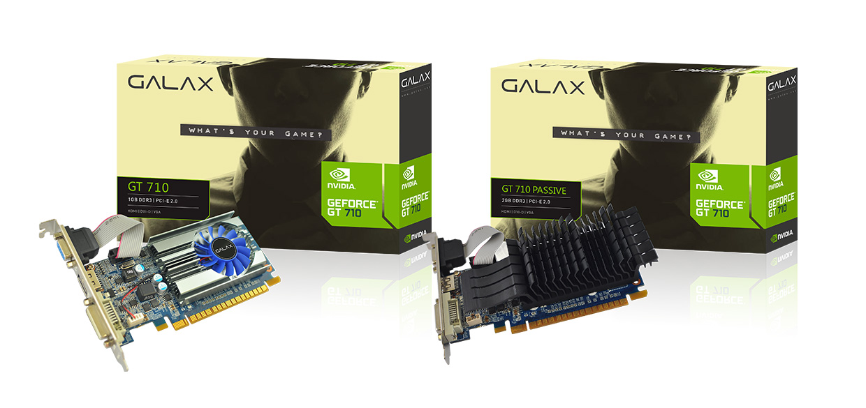 GALAX GeForce GT 710 2GB - 700 Series - Graphics Card