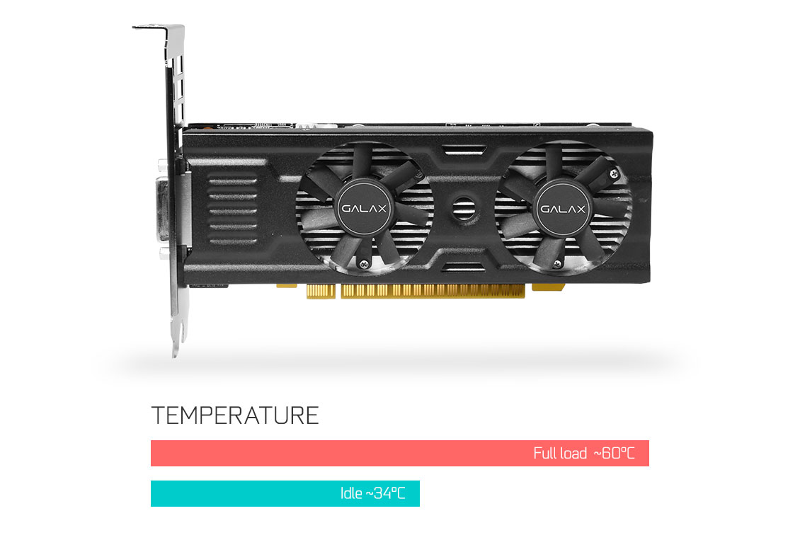 GALAX GeForce® GTX 1050 Ti OC LP - GeForce® GTX 10 Series