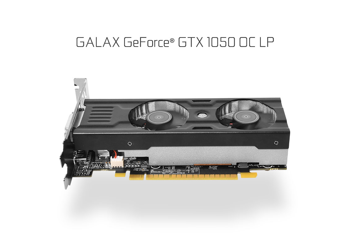 resist Consecutive cough GALAX GeForce® GTX 1050 OC LP - GeForce® GTX 10 Series - Graphics Card