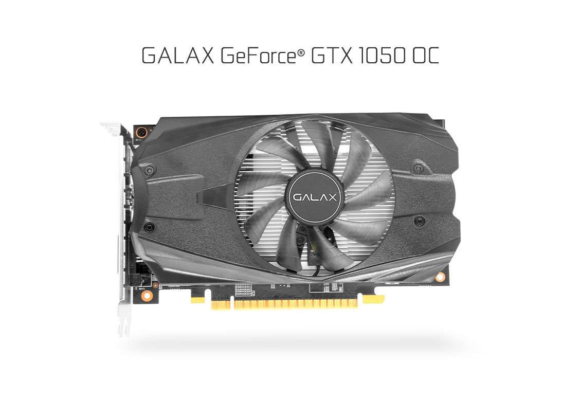 Aggregate Leopard Memo GALAX GeForce® GTX 1050 OC - GeForce® GTX 10 Series - Graphics Card