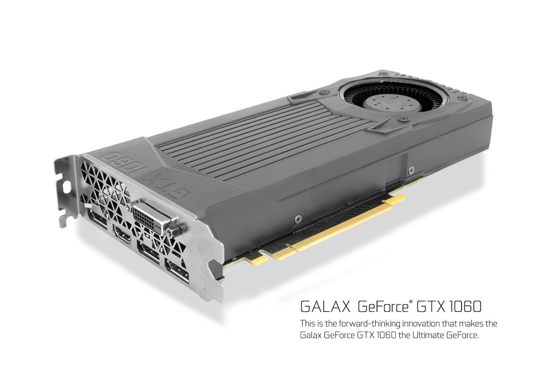 Seaside Torrent tale GALAX GeForce® GTX 1060 3GB - GeForce® GTX 10 Series - Graphics Card