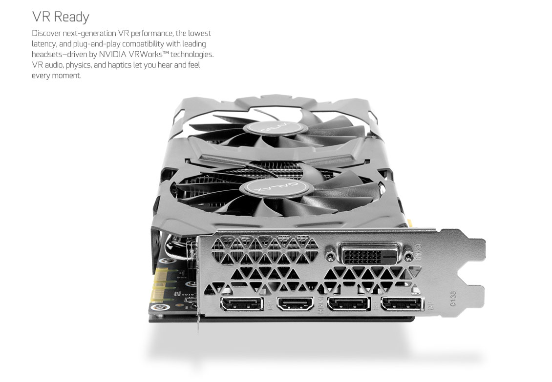 GALAX GeForce® GTX 1070 EXOC - GeForce® GTX 10 Series - Graphics Card