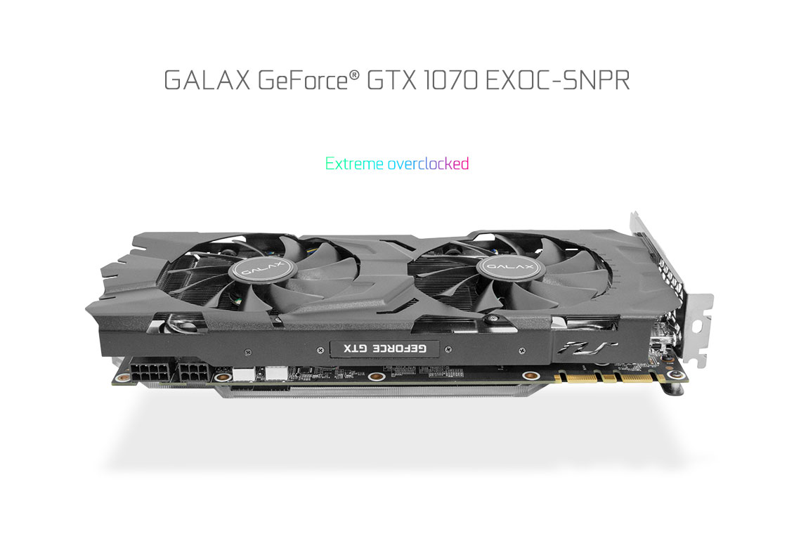 GALAX GeForce® GTX 1070 EXOC-SNPR BLACK - EXOC-SNPR Series 