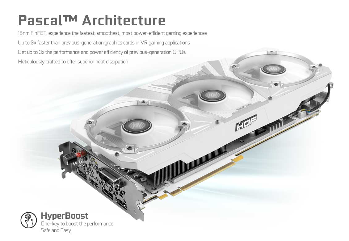 GALAX GeForce® 1070 Ti HOF - Hall of Fame (HOF) Graphics