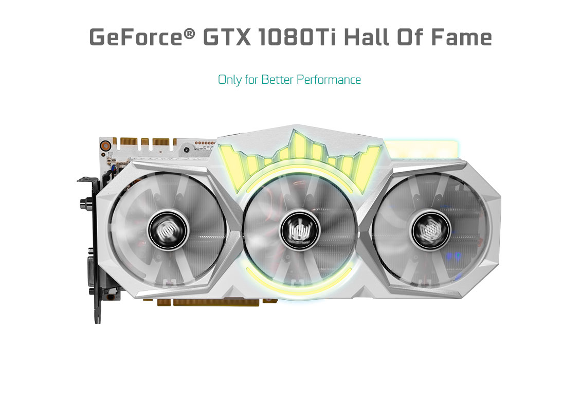 Galax Geforce Gtx 1080 Ti Hof Hall Of Fame Hof Placas De Video