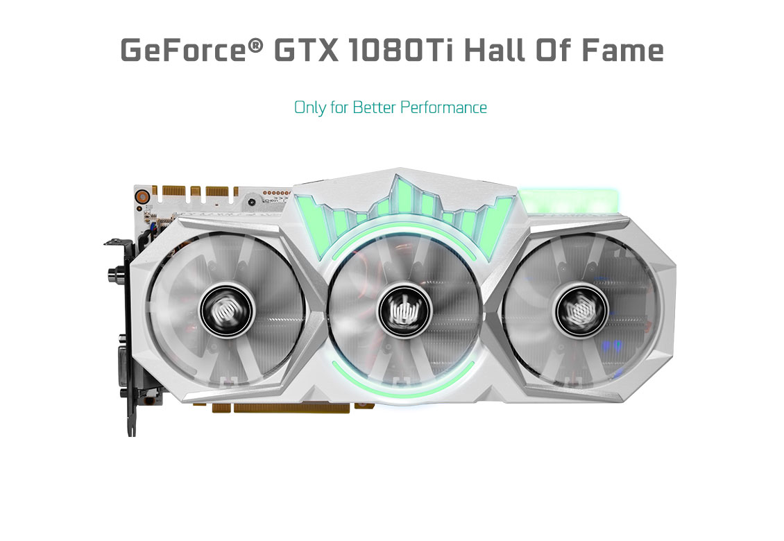 Galax Geforce Gtx 1080 Ti Hof Hall Of Fame Hof Placas De Video