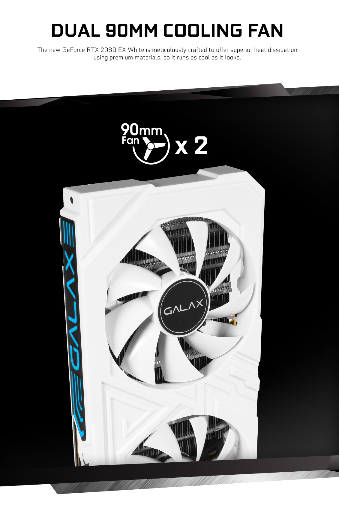 GALAX GeForce® RTX 2060 EX WHITE (1-Click GeForce® RTX 2060 Series - GeForce RTX™ 20 Series - Graphics Card