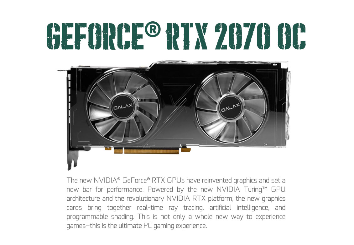 begå venom Derivation GALAX GeForce® RTX 2070 OC