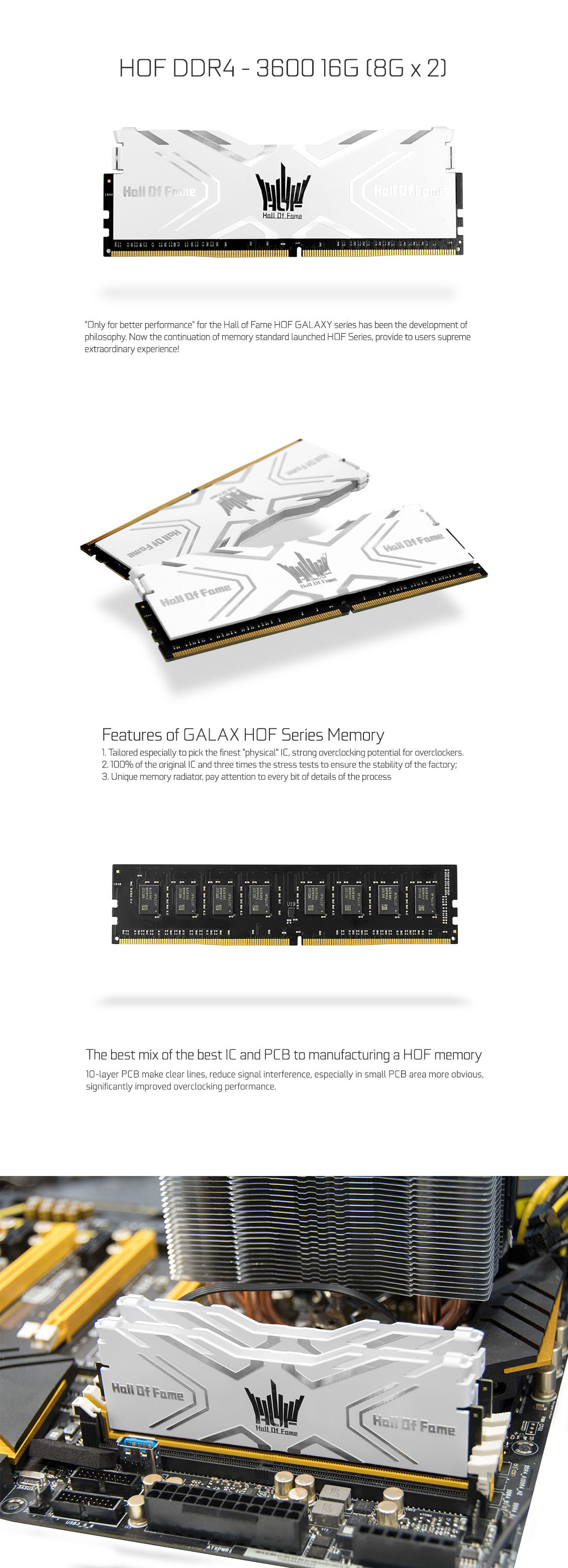GALAX HOF DDR4-3600 16G（8G*2） - RAM