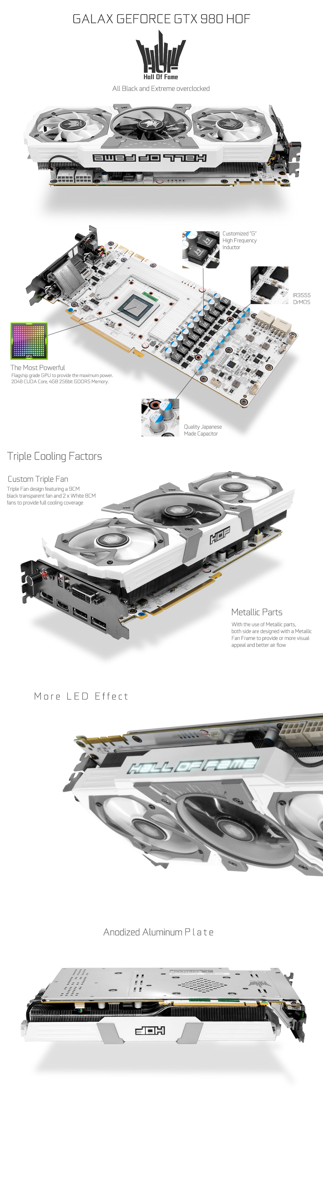 GALAX GEFORCE GTX 980 HOF - Hall of Fame シリーズ - グラフィック ...