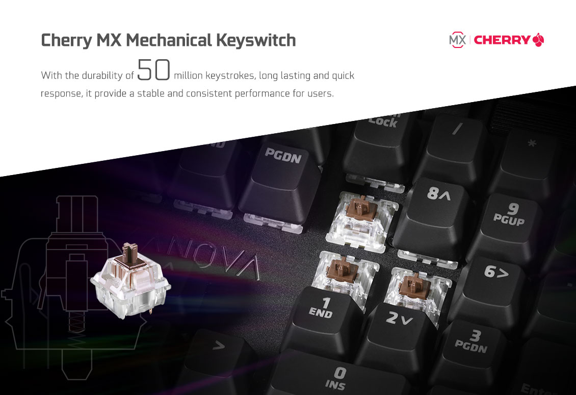 GALAX XANOVA Magnetar RGB Mechanical Keyboard / XK700